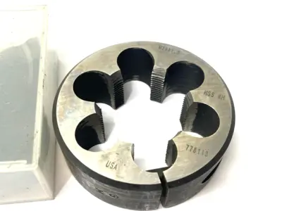 None | M39x1.5 HSS 6-Hole Round Thread Die - Used