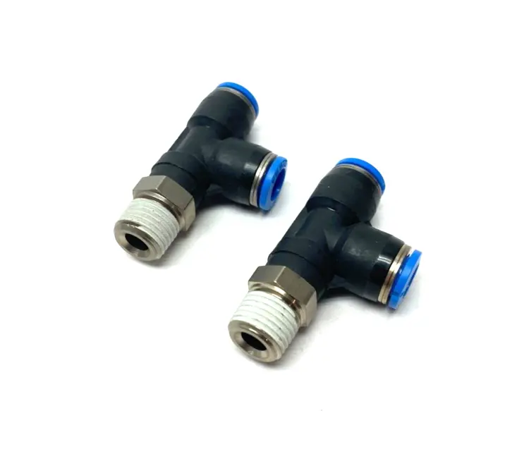 Used FESTO PNEUMATIC PUSH-IN TEE FITTING 1/4" NPT THREAD Valves/Fittings | Maverick Industrial Sales #1114085