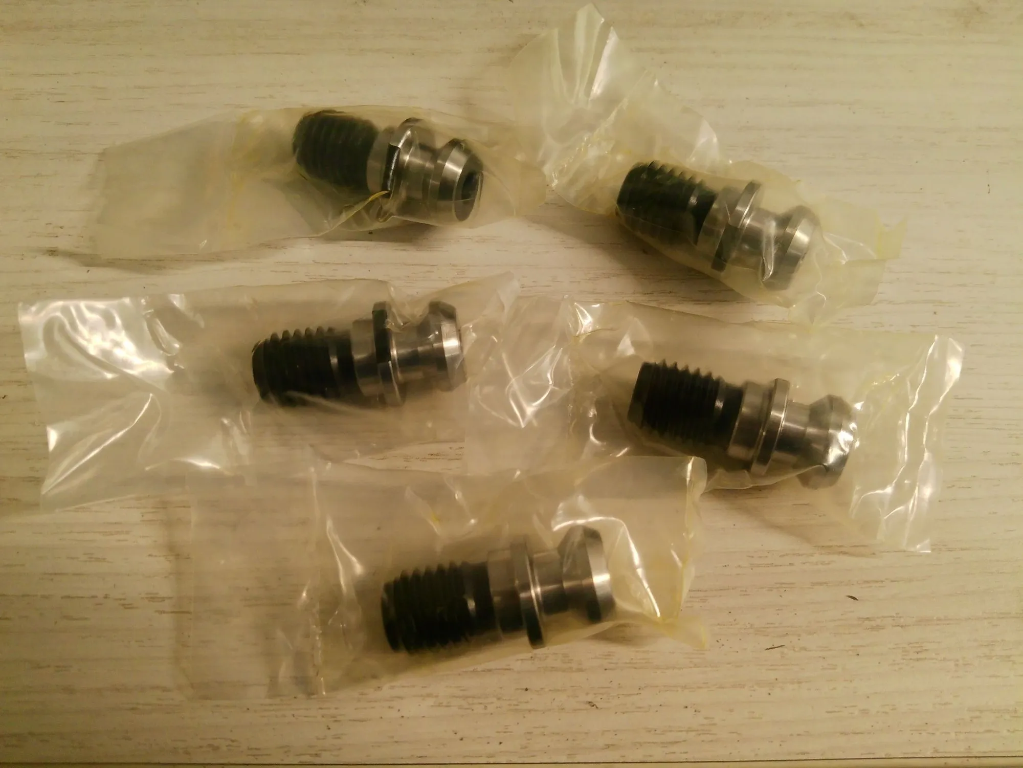 5x Cat40 CT40 Mazak Retention Knobs pull Studs TSC Through Thru Spindle Coolant
