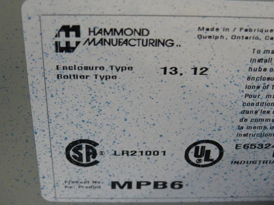 Used HAMMOND MANUFACTURING _UNKNOWN_ Enclosures | OCO Industrial #1695526