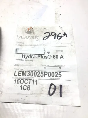 Hydra-Plus 60A Monolithic Refractory LEM30025P0025