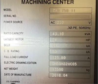 2018 DOOSAN DNM 750II Vertical Machining Centers | Midstate Machinery (12)
