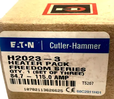 NEW EATON /CUTLER HAMMER H2023 -3 OVERLOAD THERMAL UNIT H2023 3 COUNT