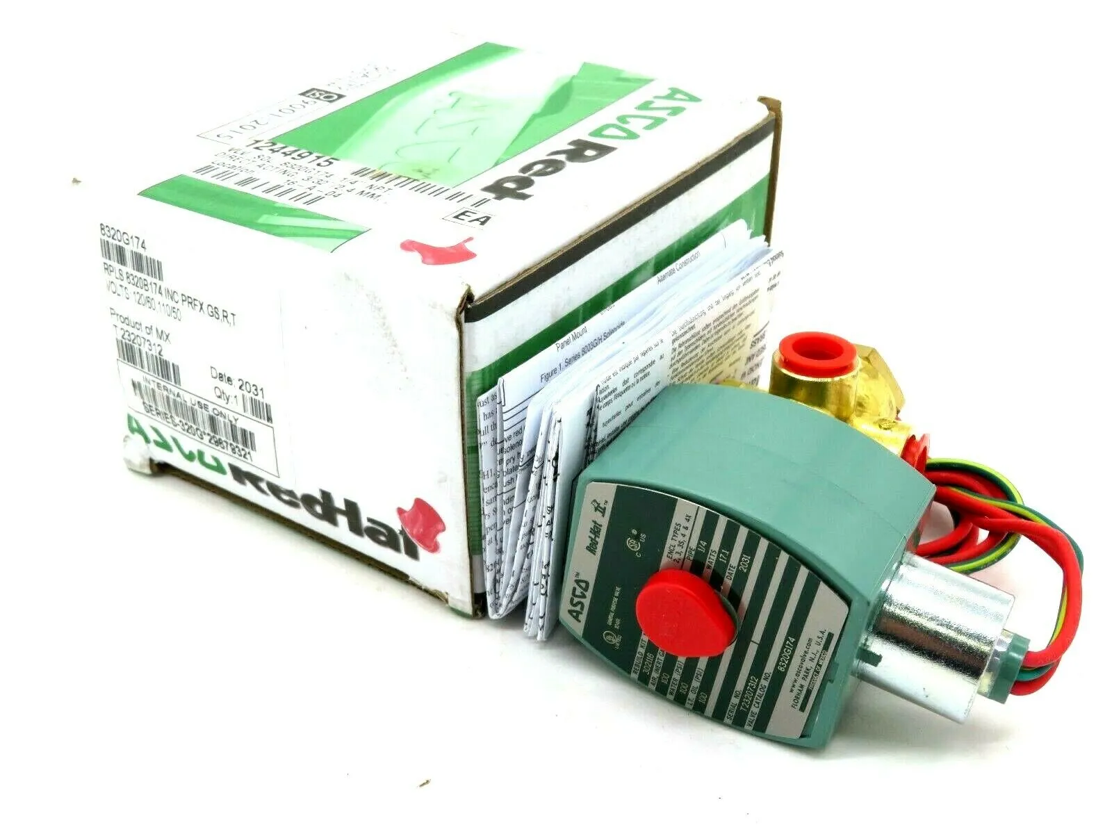 NEW ASCO 8320G174 SOLENOID VALVE 120/60 110/50