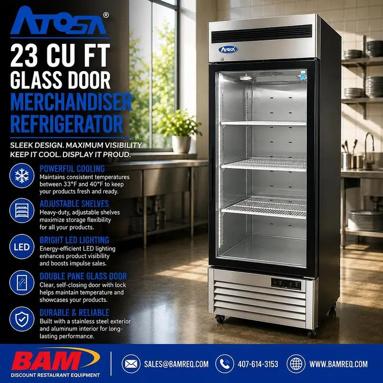 Used ATOSA MCF8705GR Display Refrigerators Florida US | BAM Discount Restaurant Equipment #1321448