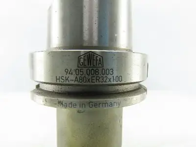 Gewefa HSK-A80xERx100 HSK80A  ER32 Collet Tool Holder 100mm Projection