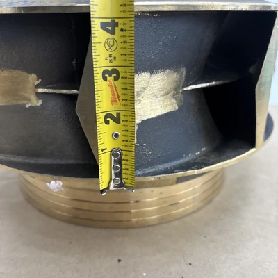 New! Large 8 Vain Brass Impeller With 2 1/2”bore.