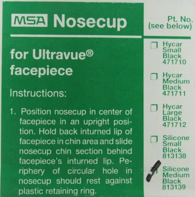 NEW LOT OF 50EA MSA 813139 NOSECUP FOR ULTRAVUE FACEPIECE MEDIUM