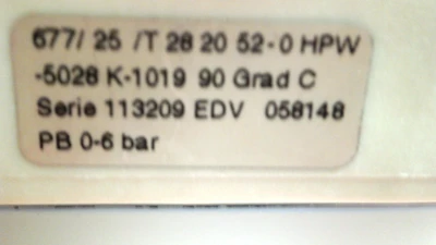 NEW GEMU 677/25 -T 28 20 52-0 HPW -0528 K019 GRADE C PB 0-6