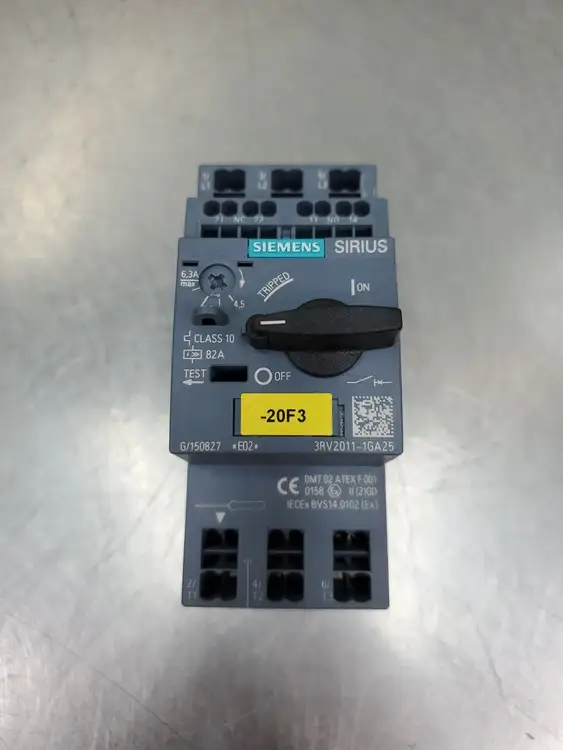 Used Siemens 3RV2011-1GA25 SIRIUS Circuit Breaker, 50A Circuit Breakers South Carolina US | Palmetto Automation #1151564