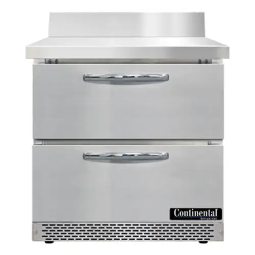 Continental SWF32NBS-FB-D 32" W Worktop Freezer W/ (1) Section & (2) Drawers, 115v