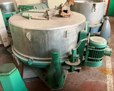 (2) Rousselet Robatel UCS 47 x 20 perforate basket centrifuges, 316SS.