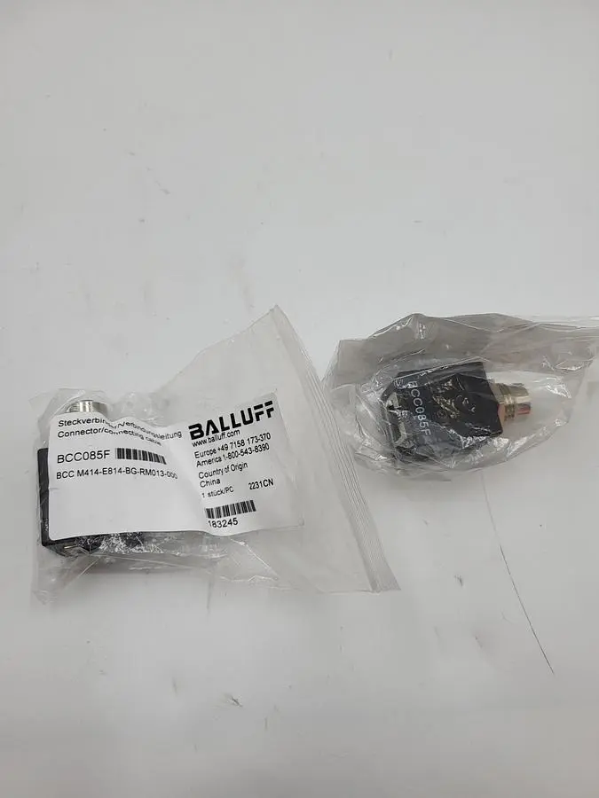 New | in-Stock BALLUFF BCC085F BALLUFF CORDSETS BCC M414-E814-BG-RM013-000 Cable & Wire | ND Industrial Surplus #1217232