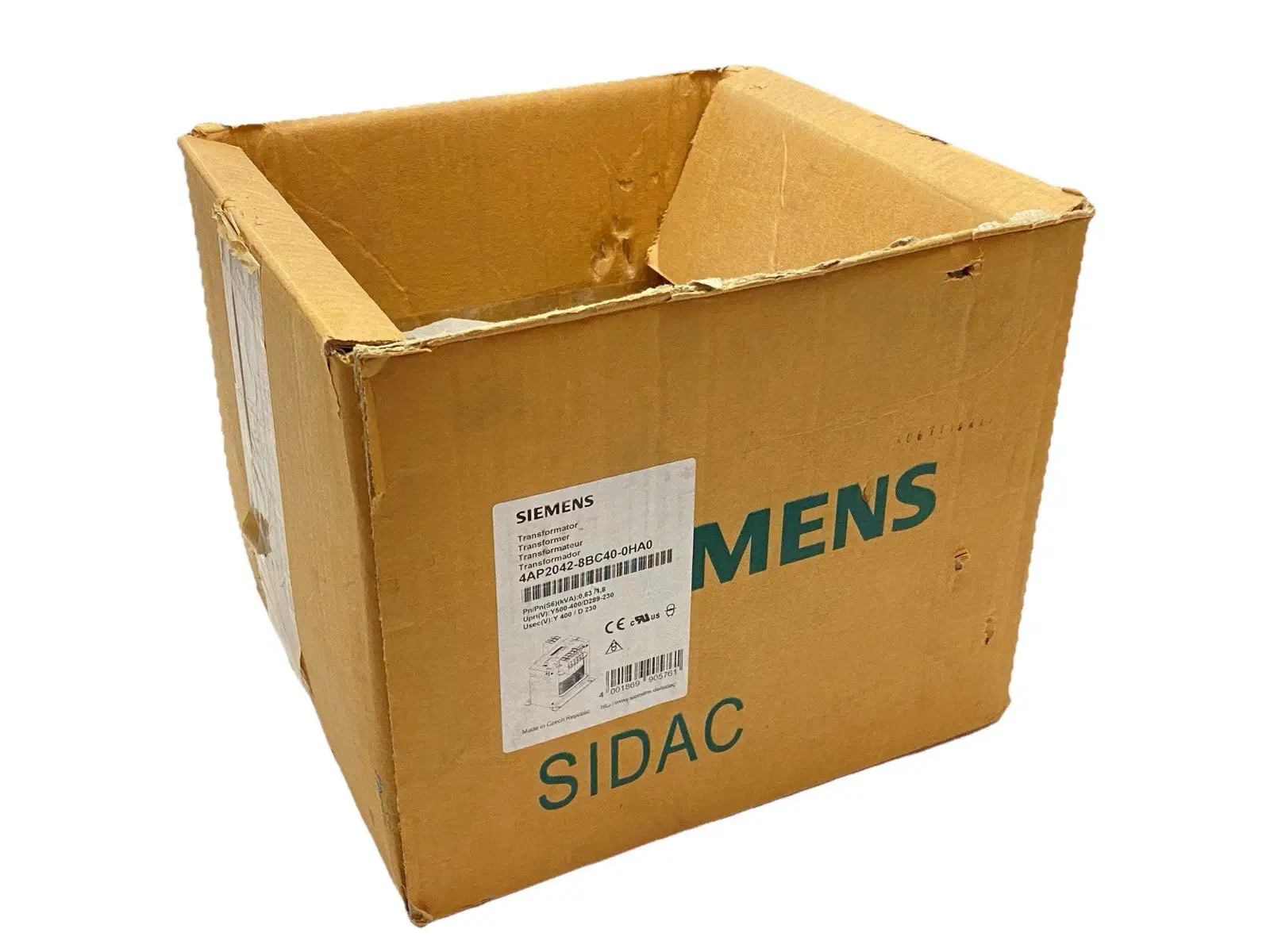 New | in-Stock Siemens Transformer Multi-Tap 3PH 230-500VAC Transformers Michigan US | Maverick Industrial Sales #1399942