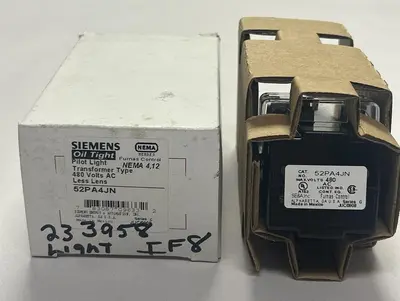 Used SIEMENS 52PA4JN Miscellaneous Equipment (Electrical & Power) | Surplus Asset Holdings #1198949