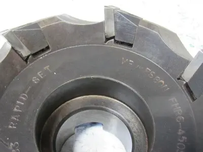 VR/Wesson FHR6-4505RS-7 5" Indexing 45° 7 Flute Face Mill 1-1/2" Arbor