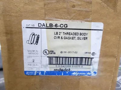Lot of 2 Thomas & Betts DALB-6-CG Red-Dot 2" Threaded Conduit Body New NIB