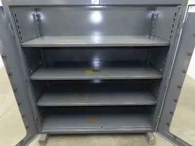 Strong Hold Skylight View Storage Cabinet Extreme Duty 12 GA 3 Shelf 60x24x60"
