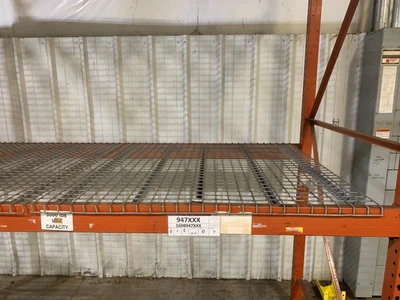 54” x 52”, 5 Channel Waterfall Style Pallet Racking Wire Decking