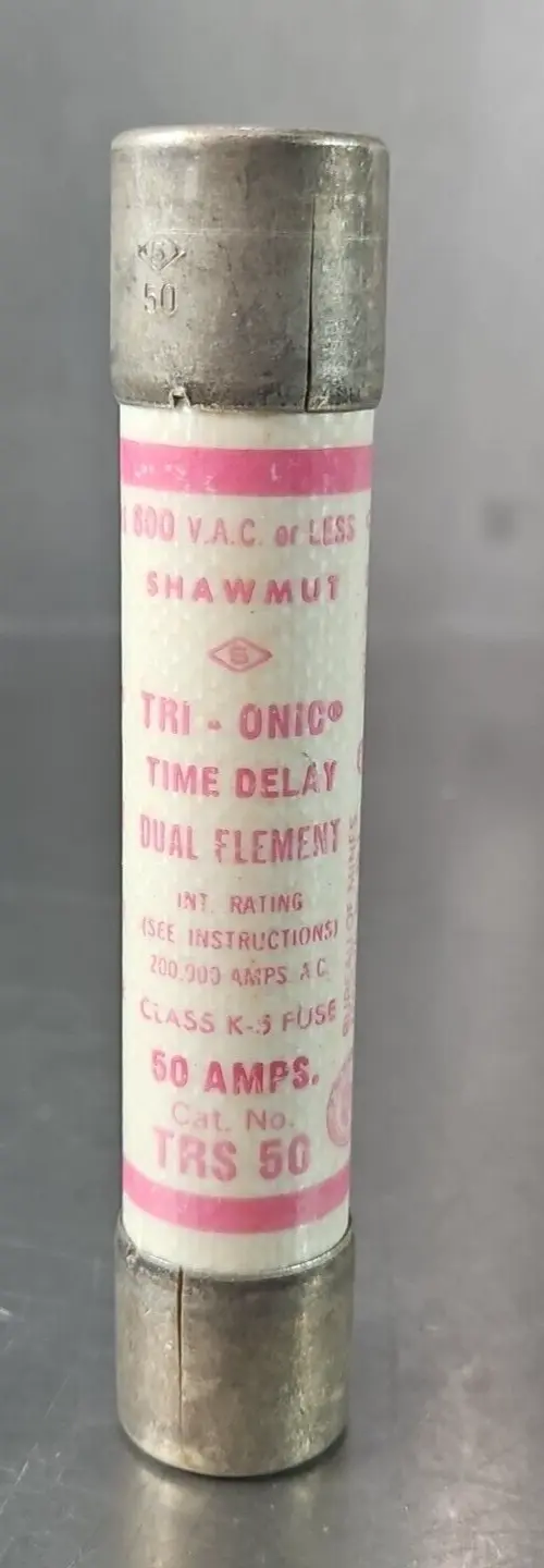 Shawmut TRS50 600V Time DelayY 50 AMP FUSE loc4E17