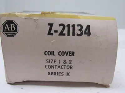 A-B Allen Bradley Z-21134 Series K Size 1-2 Contactor Coil Cover