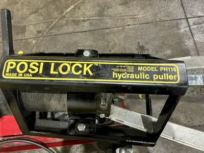 15 TON POSI-LOCK MODEL #PH110 PORTABLE HYDRAULIC GEAR & WHEEL PULLER WITH ENERPAC POWER UNIT: YOBRO #25094