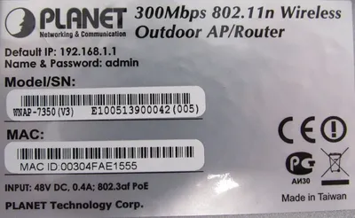 NEW PLANET WNAP-7350 300MBPS 802.11N WIRELESS OUTDOOR AP/ROUTER WNAP7350