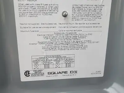 75 kVA Temporary Power Distribution Cart 600V Pri. 208Y/120V Sec.
