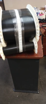 TECWEIGH BELT FOR FEEDER 18'9 LOGN X 14" WIDE SOLID WOVEN PVC SIDEWALL BELT