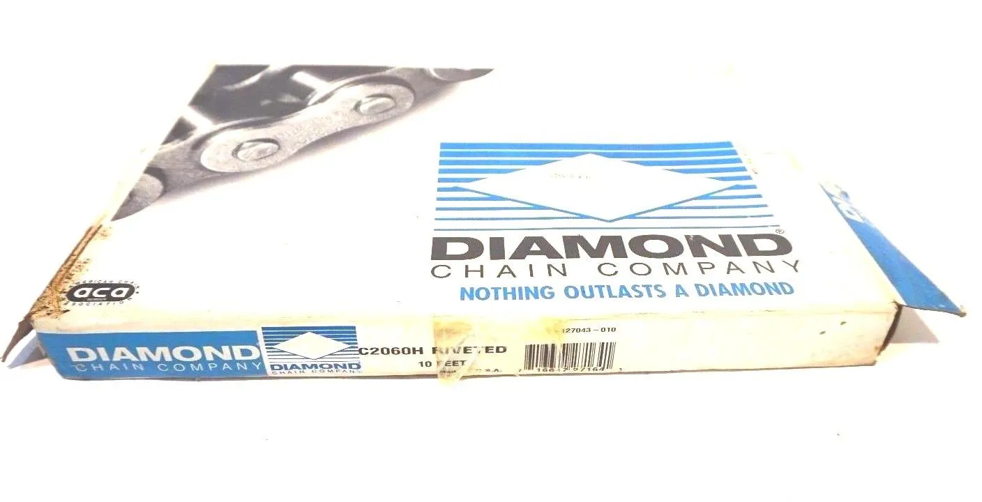 NEW DIAMOND CHAIN X-127043-010 ROLLER CHAIN 10' X127043010