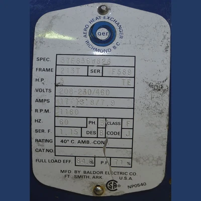 OER 5 HP Electric Motor