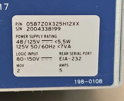 USED Schweitzer Engineering Laboratories SEL-587Z