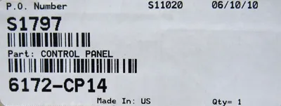 NEW ALLEN BRADLEY 6172-CP14 CONTROL PANEL 6172CP14