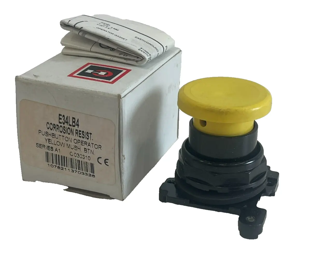 NEW CUTLER HAMMER E34LB4 PUSH BUTTON OPERATOR SER. A1