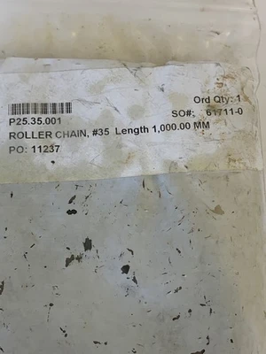 P25.3.5.001 Roller Chain,#35 Length 1,000.00 MM Fast Shipping!~Warranty~