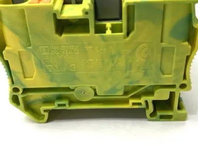 USED PHOENIX CONTACT PROTECTIVE CONDUCTOR TERMINAL BLOCK 3211822 LOT OF 8