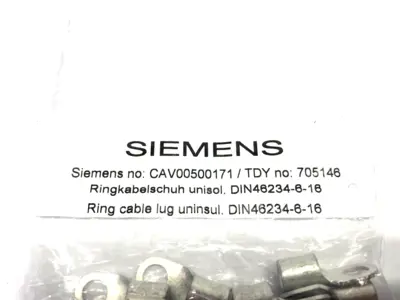 CAV00500171,DIN46234-6-16 | Siemens CAV00500171 Ring Cable Lug DIN46234-6-16 PKG OF 5 - New