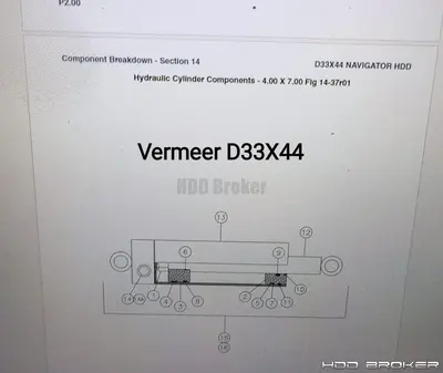 Used VERMEER VERMEER D33X44 Hydraulic Cylinders Florida US | HDD Broker #1346816