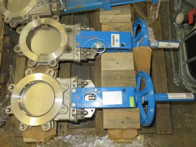 6" 150# Orbinox Knife Gate Valve Hand Wheel Operated