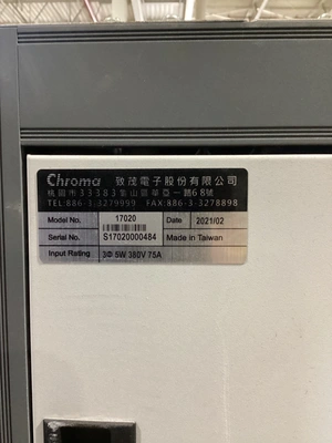 Used 2021 CHROMA 17020 Battery Chargers Michigan US | iGAM Industrial Marketplace #1381861