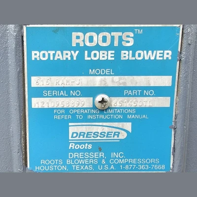 USED ROOTS DRESSER 616 RAM-J