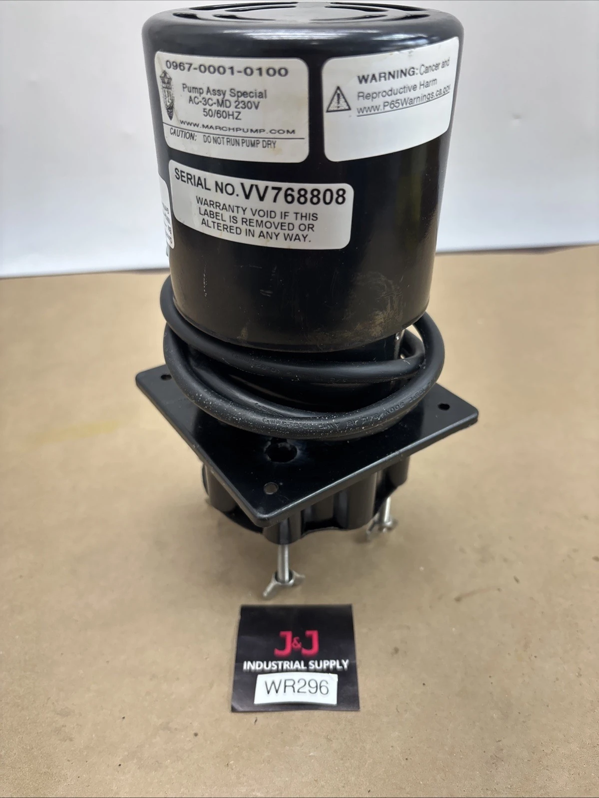 March 768808 Motor 230V for MDXT-3 New Motor,no Pump Assembly
