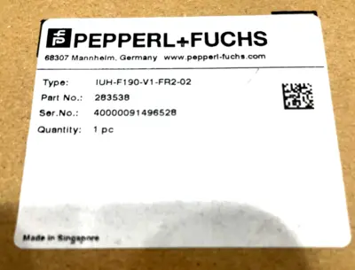 NEW PEPPERL+FUCHS 283538 READ/WRITE DEVICE IUH-F190-V1-FR2-02