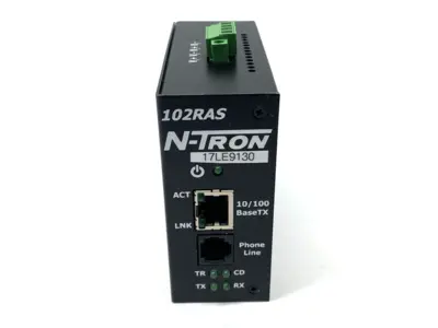USED N-TRON INDUSTRIAL REMOTE ACCESS SERVER 10-30VDC .35A