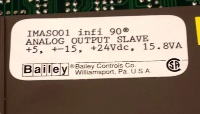 NEW BAILEY CONTROLS IMAS001 INFI 90 ANALOG OUTPUT SLAVE MODULE