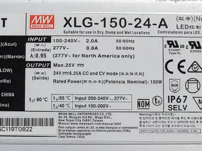 USED MEAN WELL XLG-150-24-A