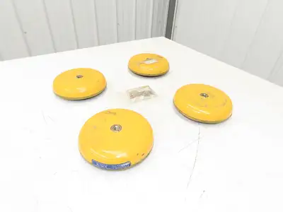 EL-190-E Machine Leveling Feet Rubber Pads M12x1.75x 3"Stud 7.5"OD Set of 4