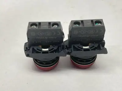 800FP-P4PN5R | Allen Bradley  Pilot Indicator Light Red 25mA 120V LOT OF 2 -  Used