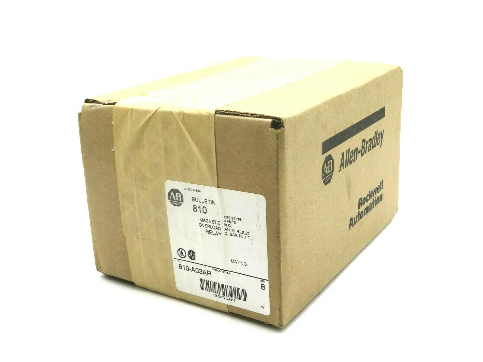 NEW ALLEN BRADLEY 810-A03AR MAGNETIC OVERLOAD RELAY SER B 810A03AR