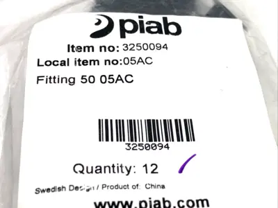 USED PIAB FITTING 50 05AC